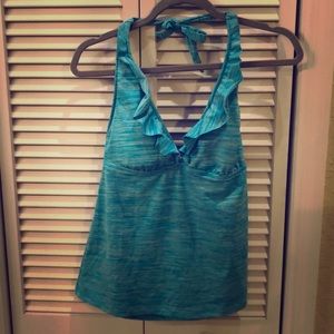 Teal swimsuit top